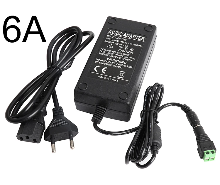 Адаптер питания зарядное устройство адаптер DC12V 1A 2A 3A 4A 6A 8A 12V 12 вольт V адаптер осветительные трансформаторы AC 110-240V