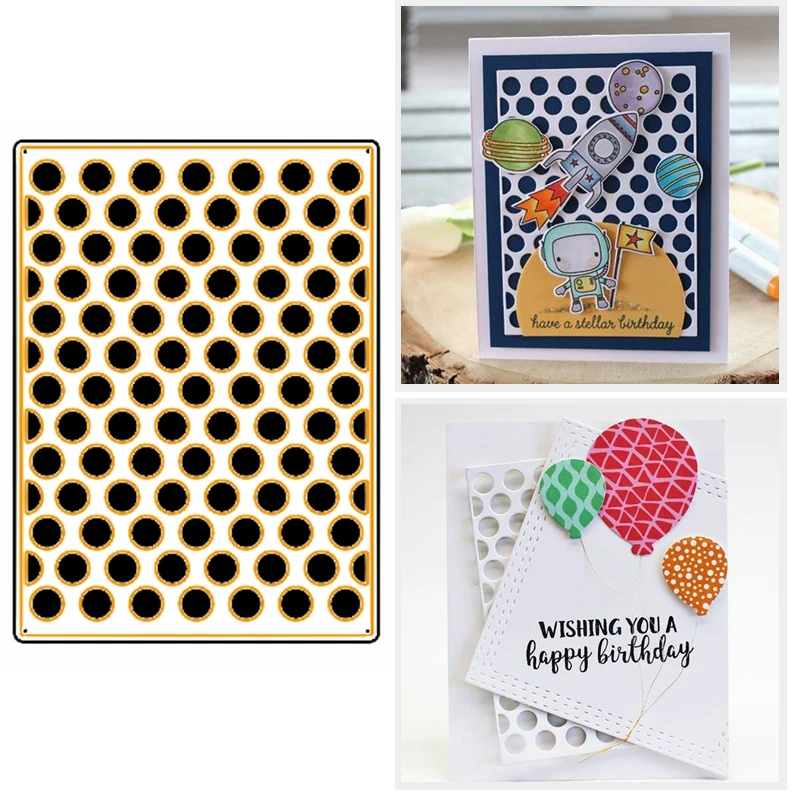 

Metal Cutting Dies Circle Dot Background For DIY Scrapbooking Crafts Decorative Album Template Making Die Cut 2019 Hot Sell