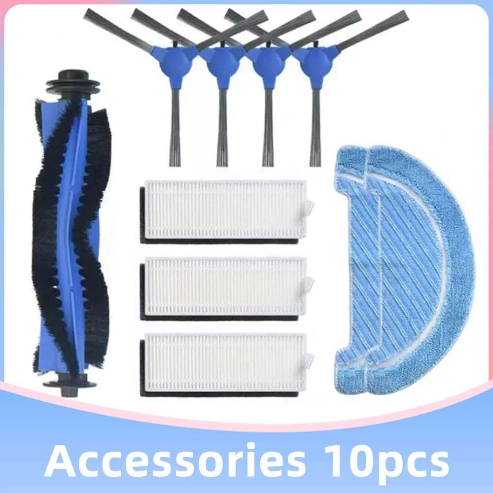 

HEPA-фильтр, Швабра, основная щетка запасные боковые щетки, для роботизированного пылесоса Conga Cecotec 1090, 1790