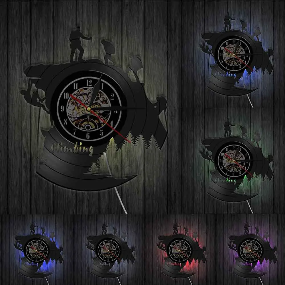 Настенные 3d часы для скалолазания не тикающие уличные спортивные настенные с