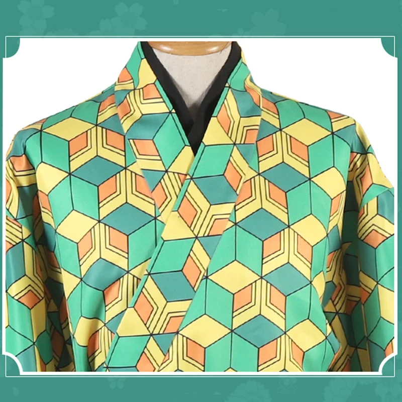 Мужской костюм из аниме убийца демонов для косплея кимоно клинок демона одежда |