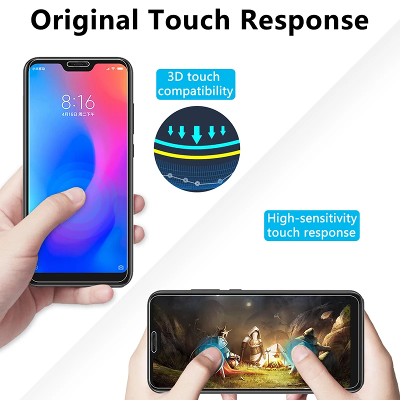 HD Toughed Protective Glass For Xiaomi Redmi S2 9H Tempered 7 6 Pro Hard Screen Protector 5 Plus On Film | Мобильные телефоны и