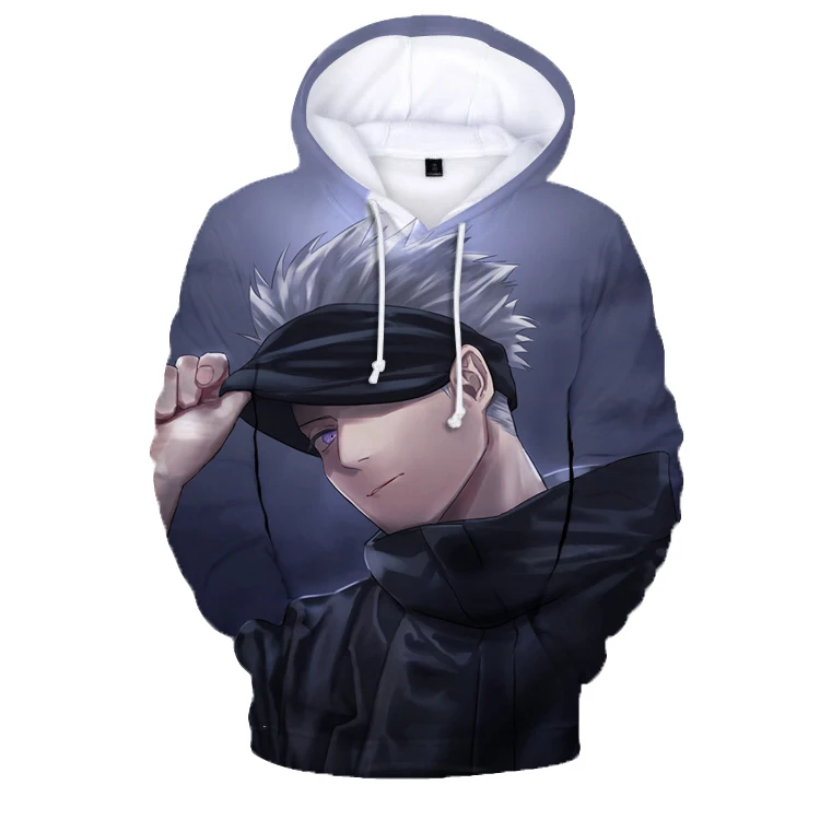 

Japanese Anime Jujutsu Kaisen 3D Hoodies Fashion streetwear Sweatshirt Gojo Satoru Tops woman Oversize Coats 3D printing hoodies