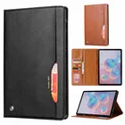 Деловой классический кожаный чехол для Samsung TAB S7 FE S7 S7 + S6 Lite A7 A7Lite A8 A8.4 T290 T307, флип-чехол для планшета с поддержкой