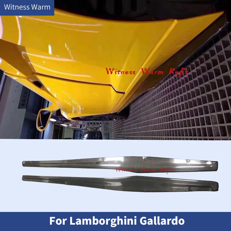 

Carbon Fiber Side Skirts apron side bumper Lip Splitters Car body kit For Lamborghini Gallardo LP550 LP560 LP570 08-12
