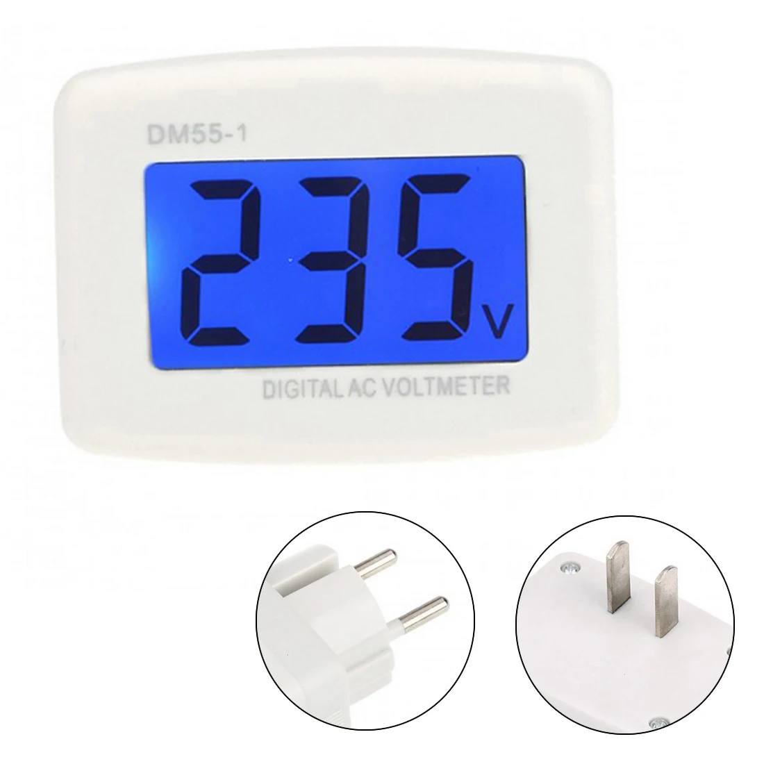 Разъем измерителя напряжения переменного тока 80 300 в вольтметр ЖК цифровой