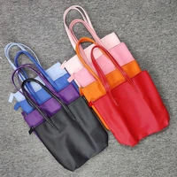 womans tote bag fashion handbag pvc leather high capacity shoulder bag