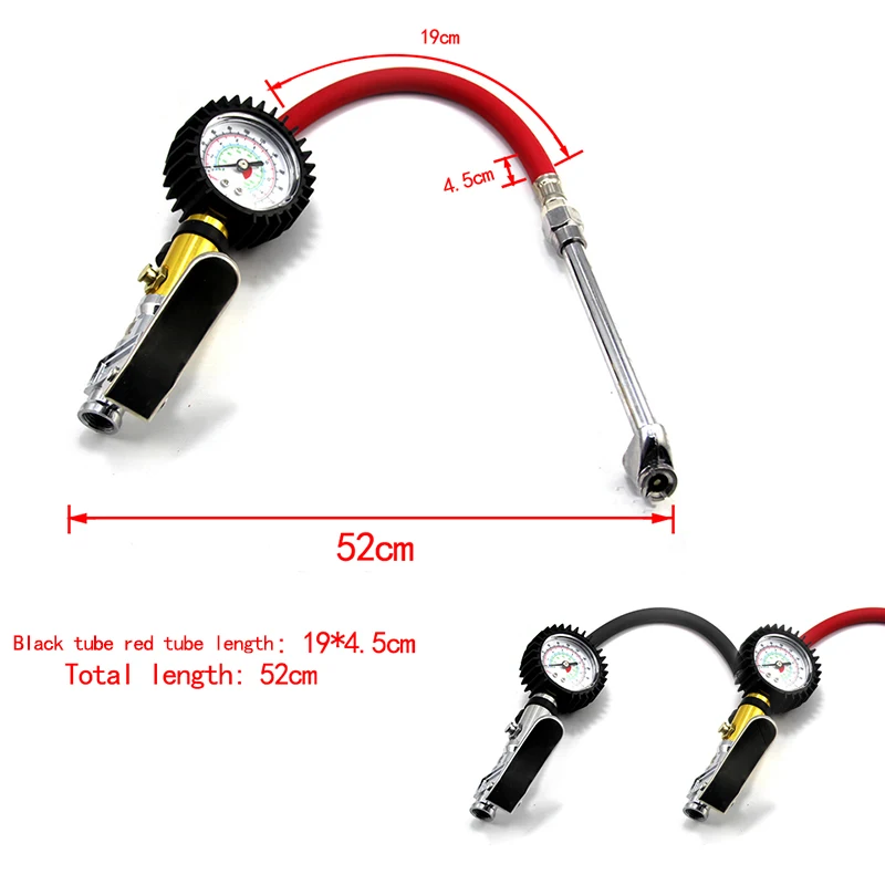 Воздушный шиномонтажный манометр насос двойной тестер давления воздуха для