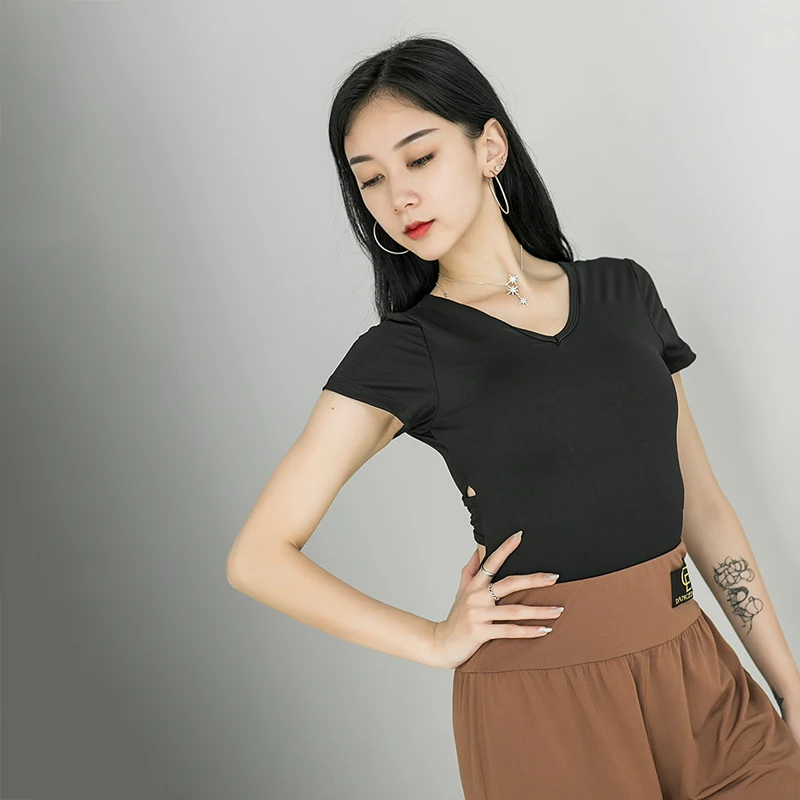 Одежда для латинских танцев женские топы одежда тренировок сексуальная с