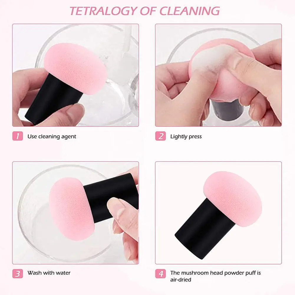 

1Pcs Mushroom Head Makeup Sponge Beauty Egg Shape Makeup Cream Makeup Liquid Foundation Puff Lady Tool C9N5