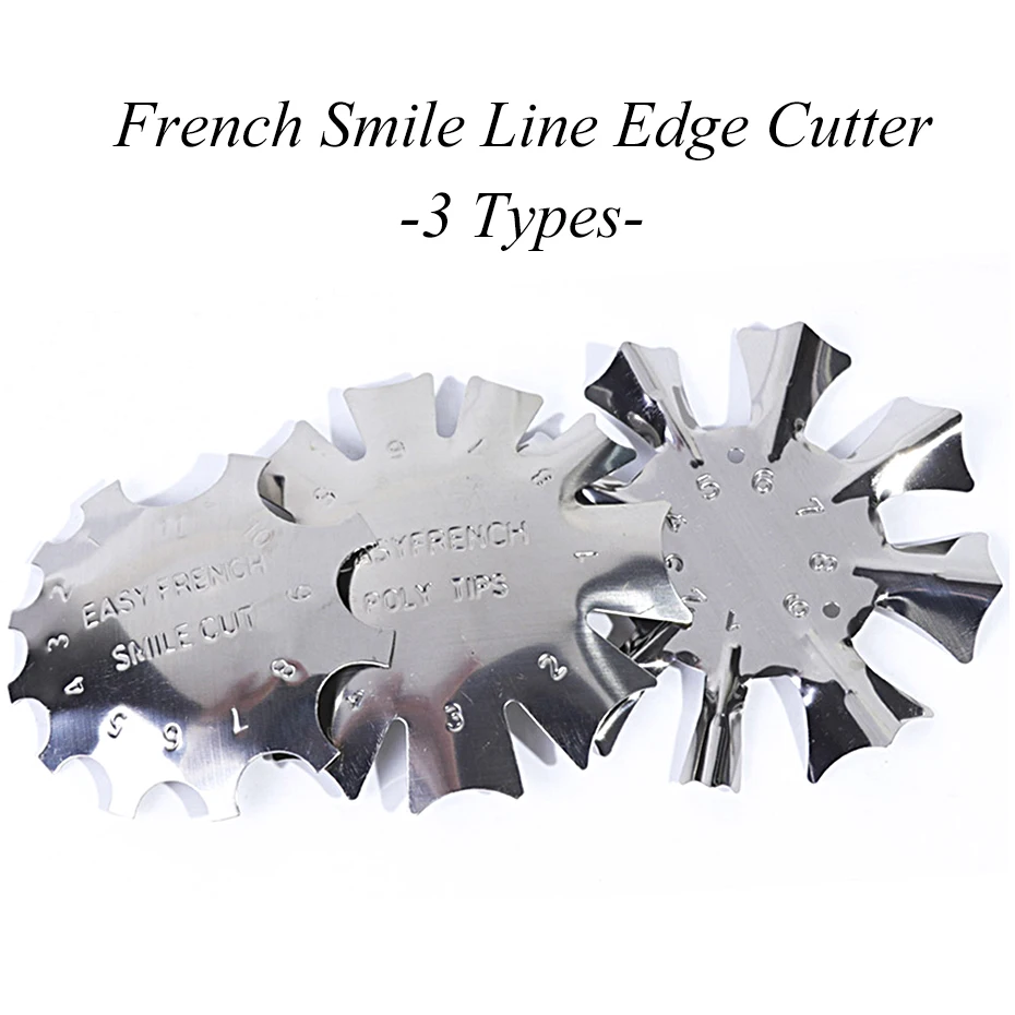 1 шт. простой Французский маникюр штамп многоразмерный трафарет для ногтей