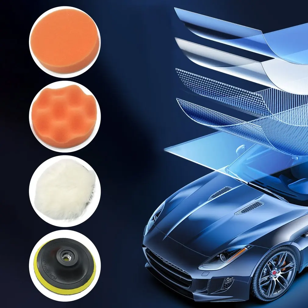 Набор подушек для полировки воском 5 шт./компл. 4 дюйма | Автомобили и мотоциклы