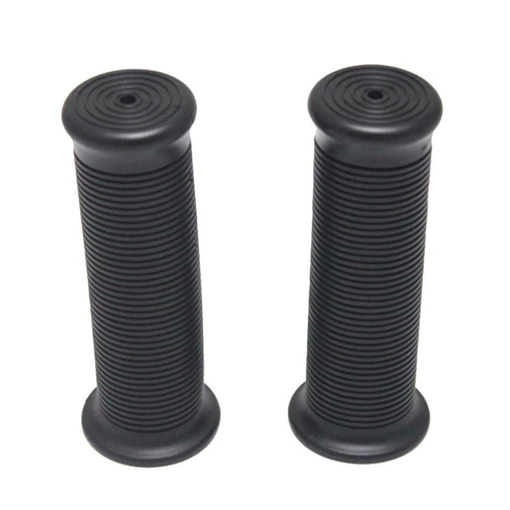 

2 Pair Rubber 7/8" (22mm) Handlebar Hand Grips Classic Style BlackBrown