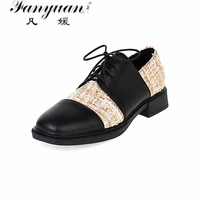 fanyuan spring shoes female british style 2021 new thick soled college style casual loafers pu leathe lolita mary jane shoe