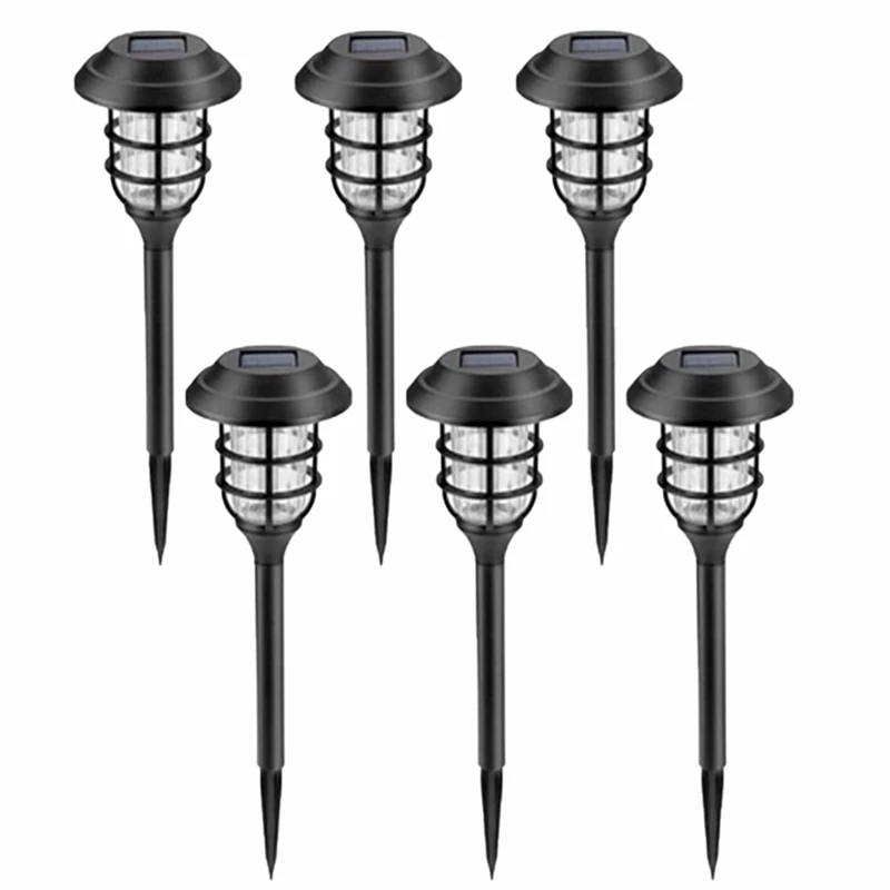 

6PCS Outdoor Solar Street Lights, Solar Garden Lights, Waterproof LED Street Lights for Terraces, Lawns and Courtyards