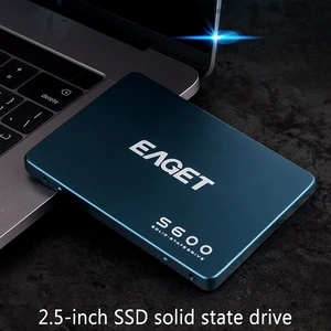 EAGET S600 SSD 128 ГБ 256 512 2,5 дюйма SATAIII HDD жесткий диск HD SSD Тетрадь ПК 1 ТБ 2 ТБ Внутренний твердотельный накопитель