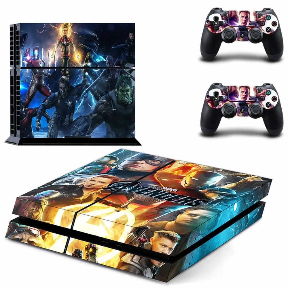 Мстители Endgame Железный человек паук PS4 Кожа Наклейка виниловая для консоли Playstation 4 и 2 контроллера PS4 наклейка КОЖА