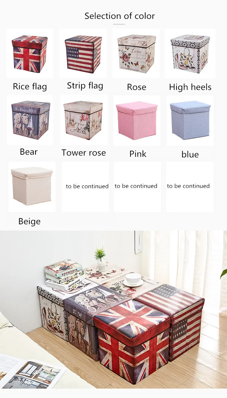 Многофункциональный табурет для хранения может сидеть на взрослых складной стул