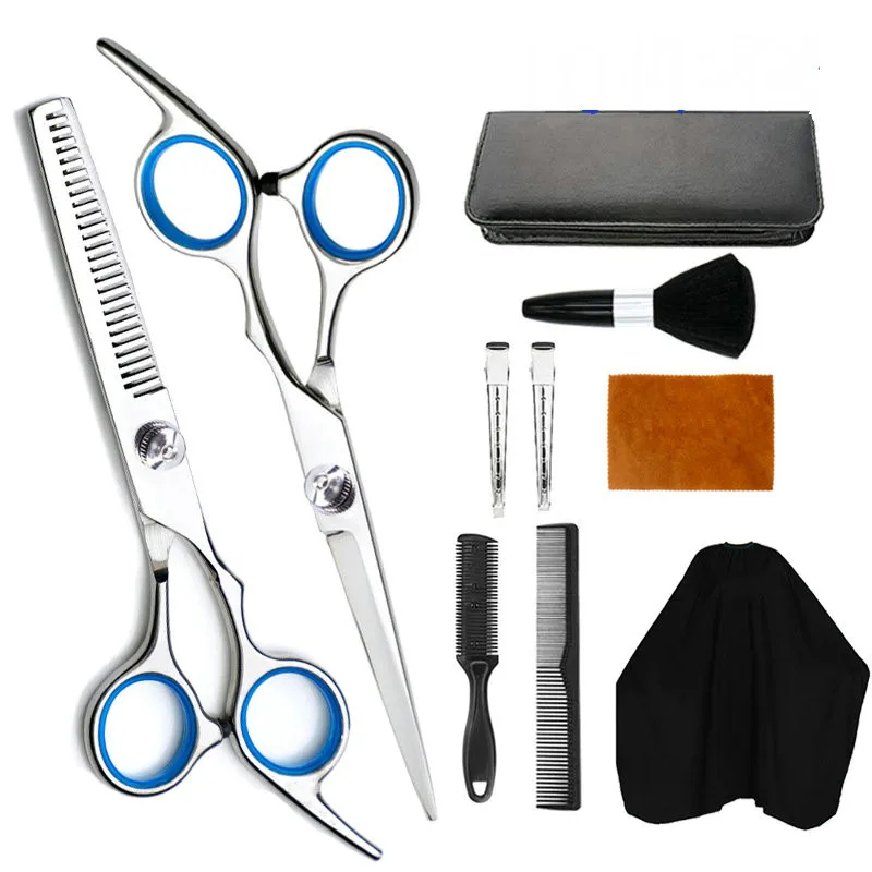 

Professional Hairdressing Scissors Kit Hair Cutting Scissors Hair Scissors Tail comb Hair Cape Hair Cutter Comb
