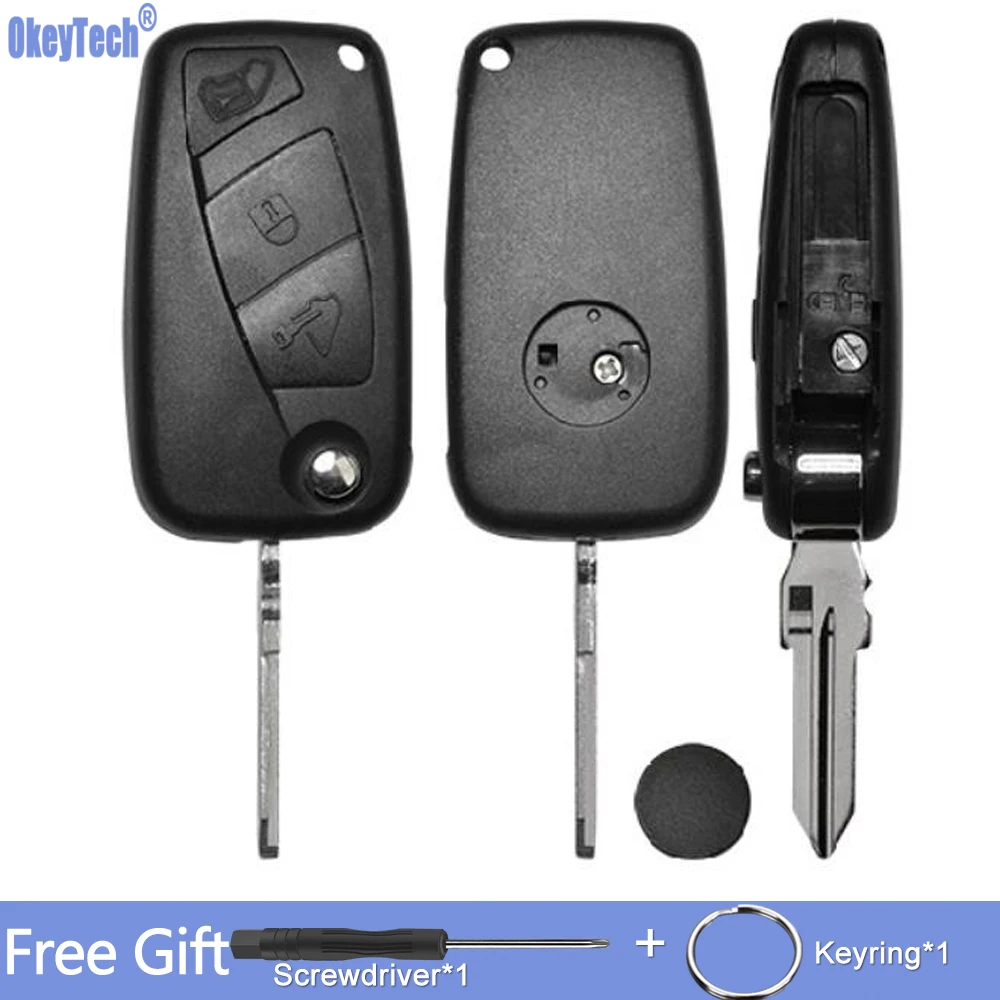 OkeyTech GR15 Blade для FIAT 3 Button Punto Ducato Stilo Panda откидной складной чехол автомобильного