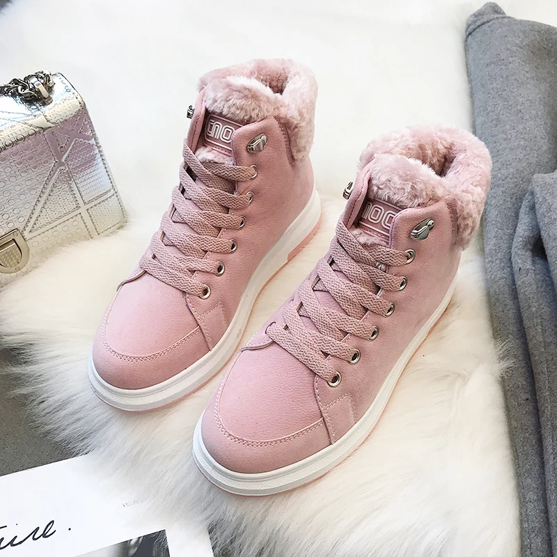 Women's Fashion Boots for Woman Casual Shoes Ankle Top Sneakers Plush Warm Winter Booties Ladies Shoe Leisure Zapatos Mujer | Обувь