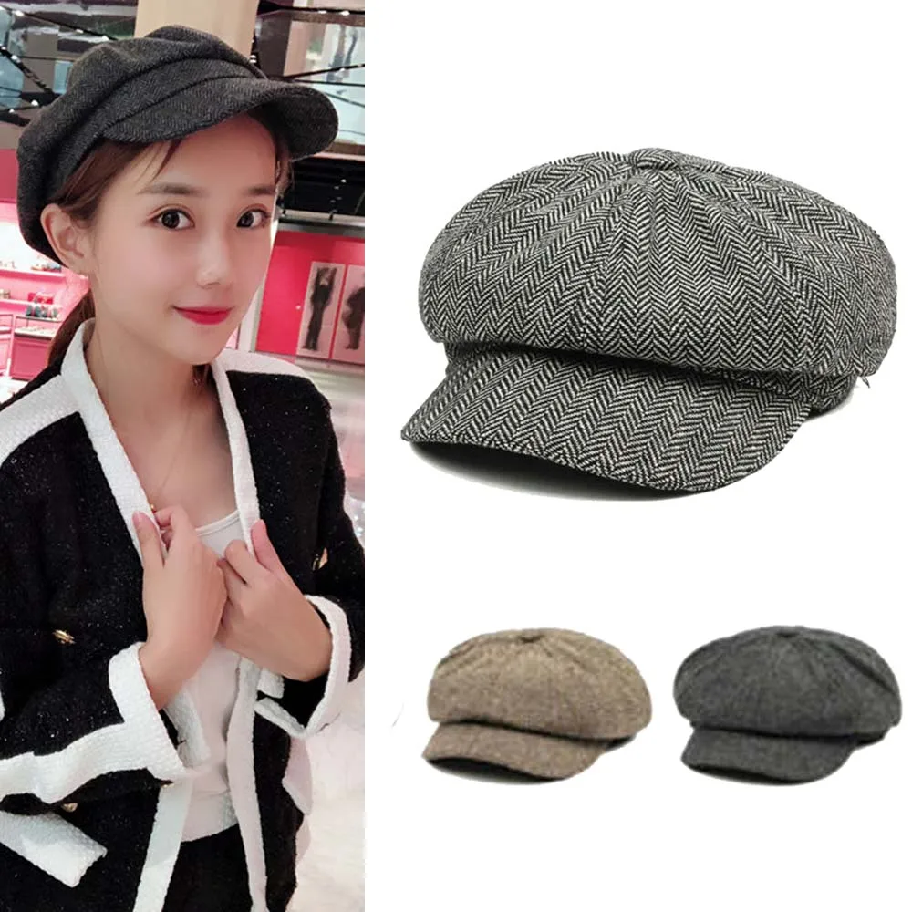 Кепка газетчика 2019 Новая мужская и женская кепка восьмиклинка восьмиугольная с