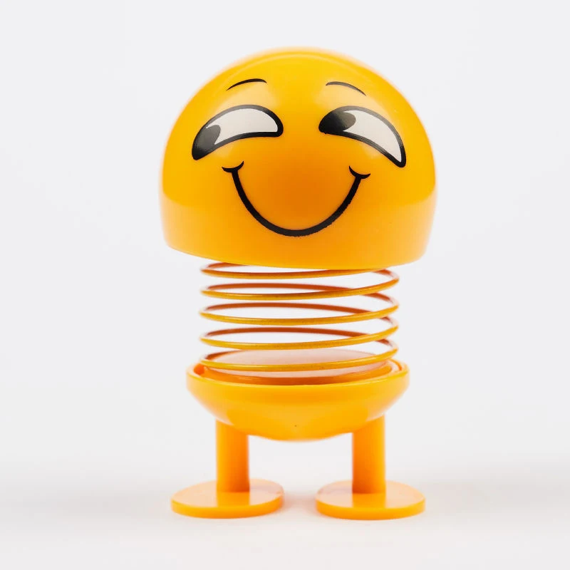 Игрушка с движущейся головой в упаковке Весенняя кукла со смайликом и украшение