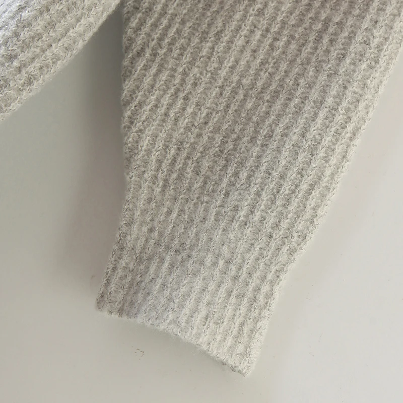 Женский осенне-зимний вязаный свитер-водолазка с длинным рукавом | Женская