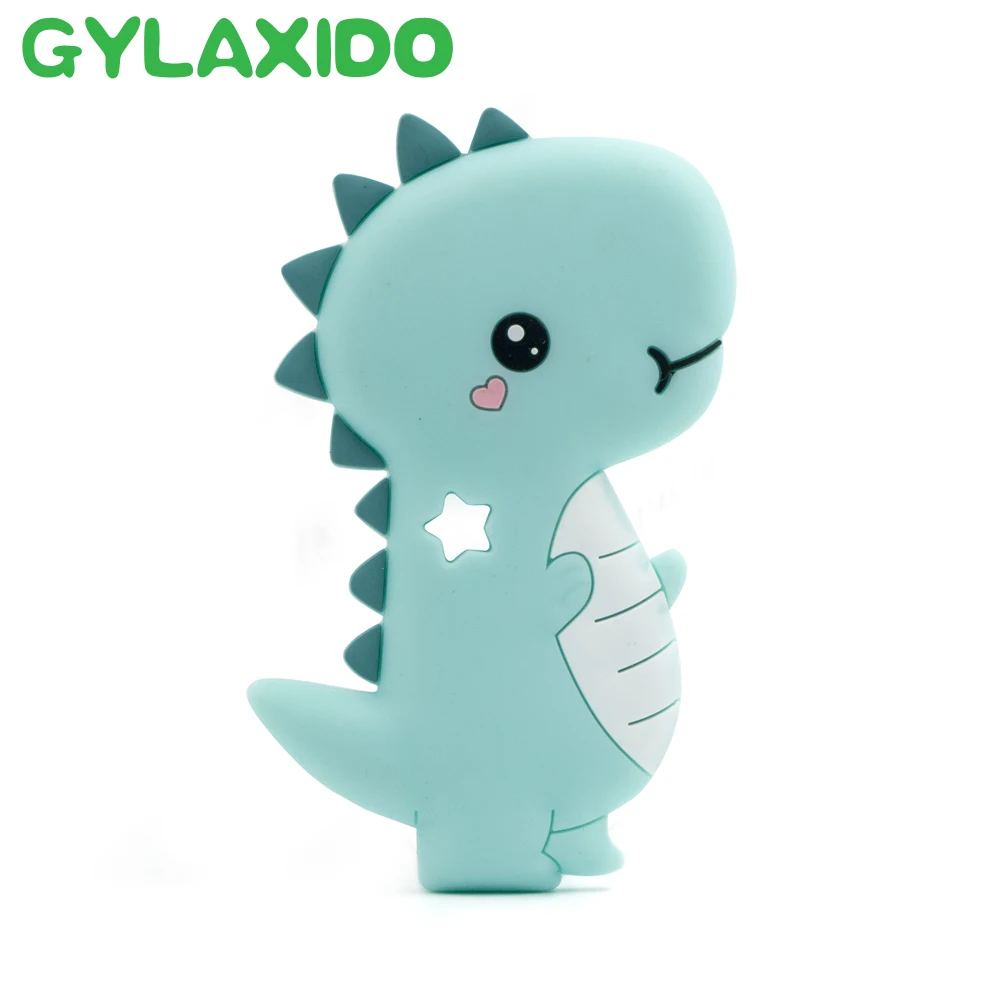 1 шт. Силиконовые Прорезыватели в форме динозавра бусины героев мультфильмов