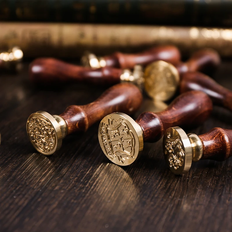 Запечатывание воска классический начальный деревянный штамп Печать Алфавит