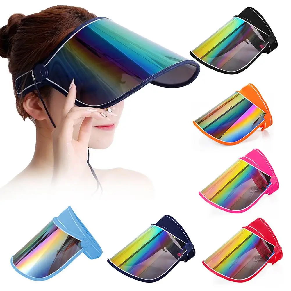 Радужная Защитная зеркальная шляпа унисекс с защитой от УФ лучей|Мужские шляпы