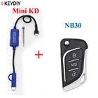 Оригинальный дистанционный генератор ключей KEYDIY Mini KD, пульты дистанционного управления с поддержкой системы Android и IOS, мини KD автоматическое программирование ключей с серией NB