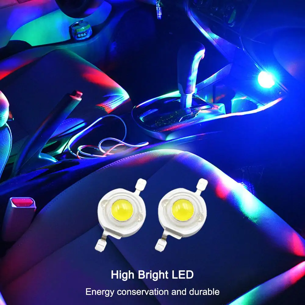 Автомобильный светодиодный светильник с USB неоновая лампа окружающим