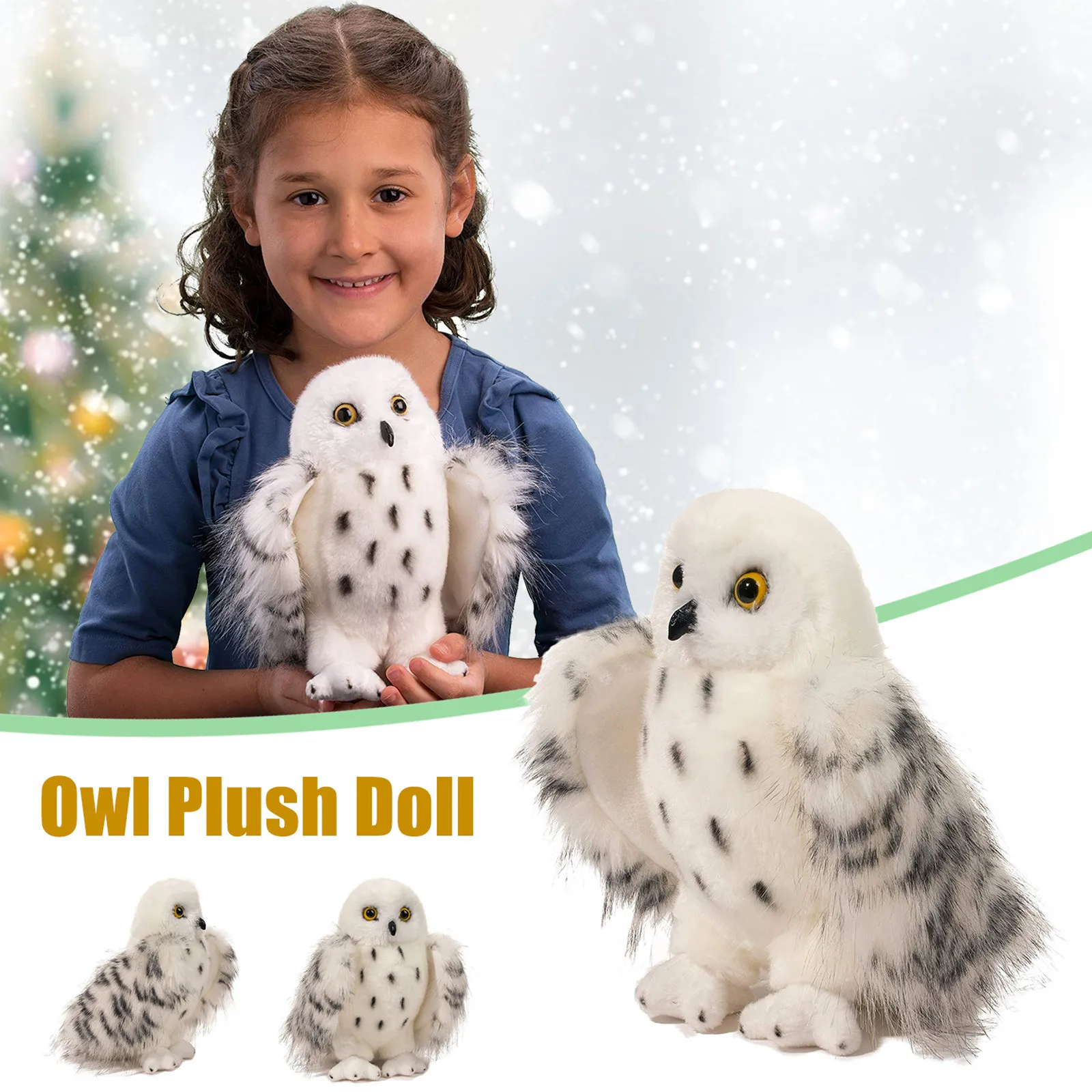Имитация плюшевой совы Снежная сова плюшевые набивные животные мягкая плюшевая