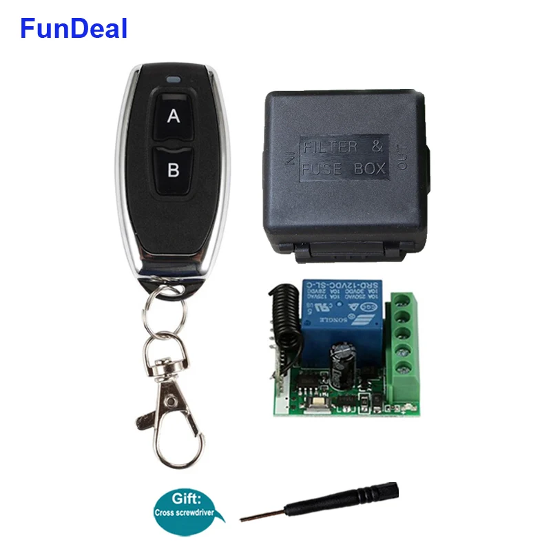 Беспроводной РЧ переключатель с дистанционным управлением 433 МГц 12 в пост. Тока