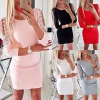 sexy cold shoulder beading bodycon dress ladies evening party mini dress long sleeve o neck bandage casual sexy buttocks dresses