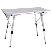 outdoor folding table chair camping aluminium alloy bbq picnic table waterproof durable folding table desk for 9053cm