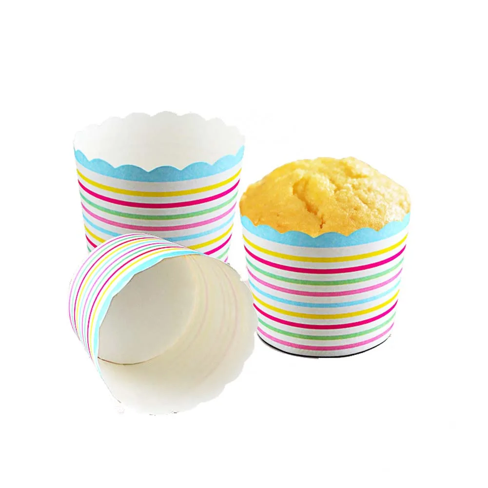 50 шт. мини цветок Маффин кекс бумажная чашка форма для торта подкладка кексов