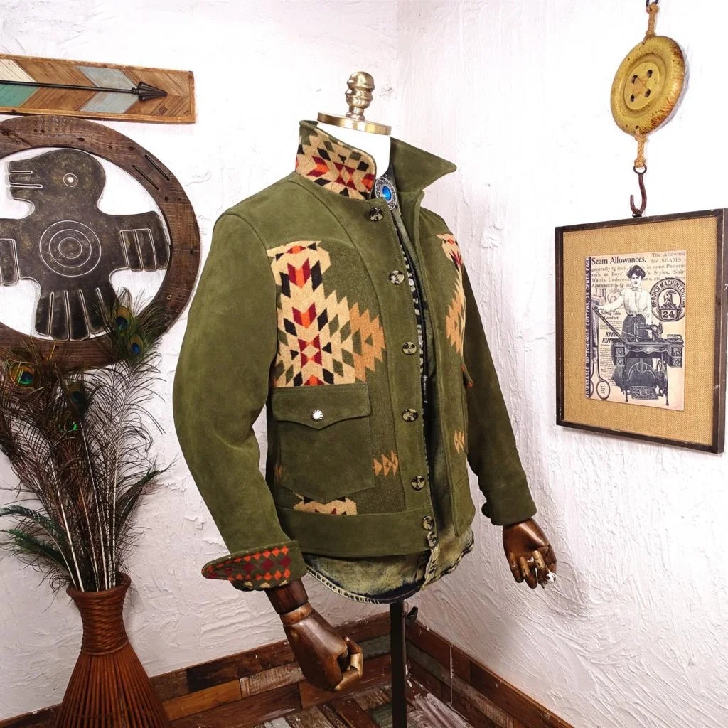 

Восстанавливающий Американский домашний шерстяной коровья кожа Navajo totem