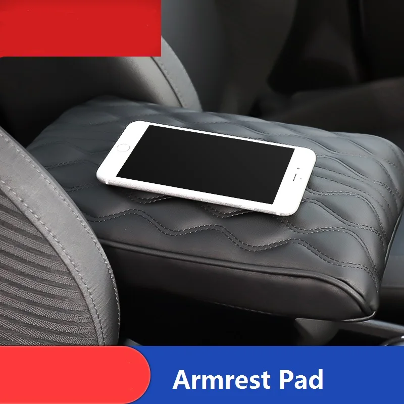 Черный подлокотник из искусственной кожи для автомобиля подушка рук хлопка с