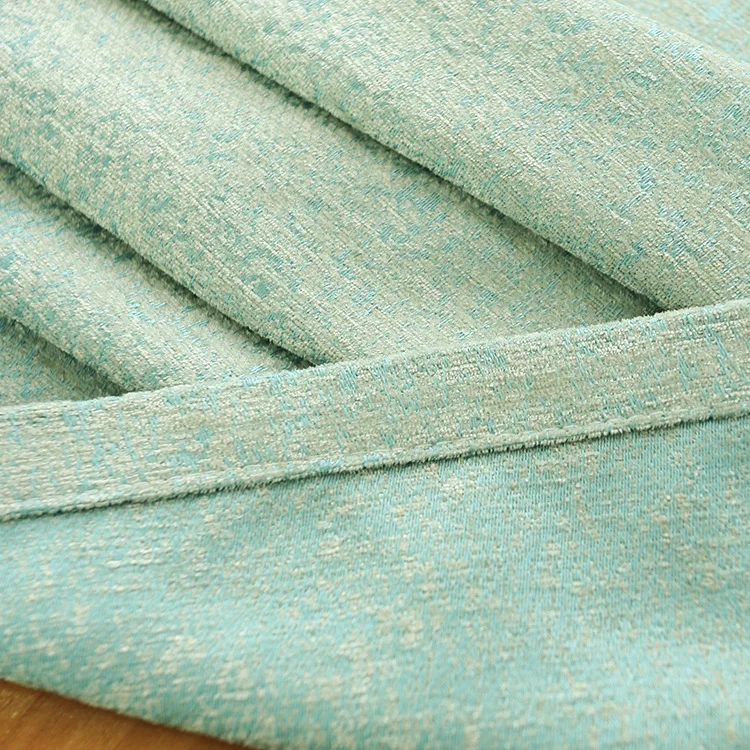 Плотные шенильные шторы с вышивкой для гостиной спальни плавающие мягкие синие |