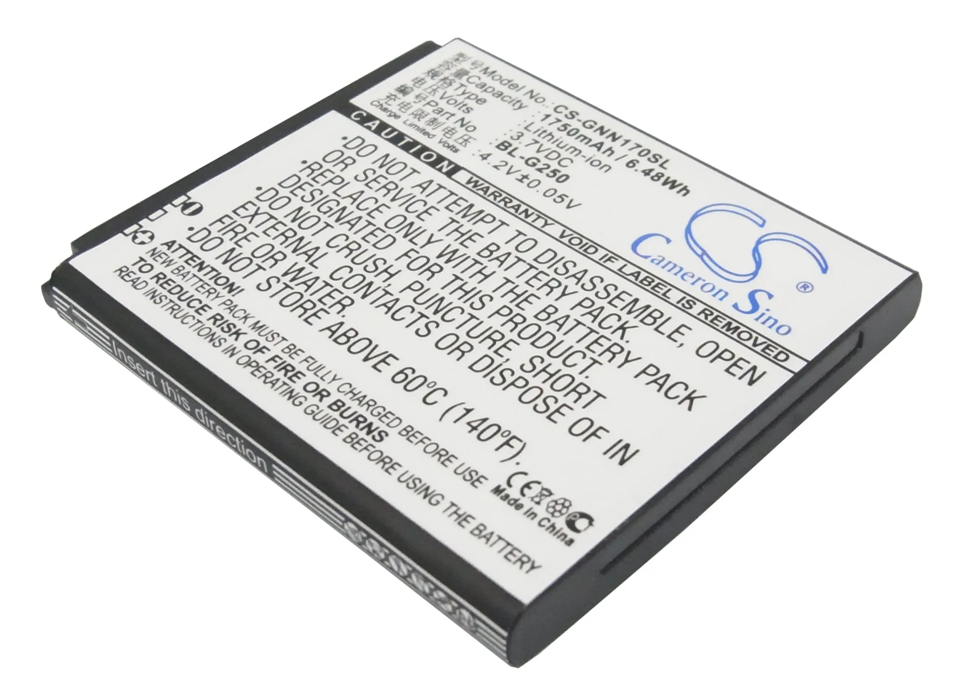 

CS 1750mAh / 6.48Wh battery for GIONEE GN170 BL-G205