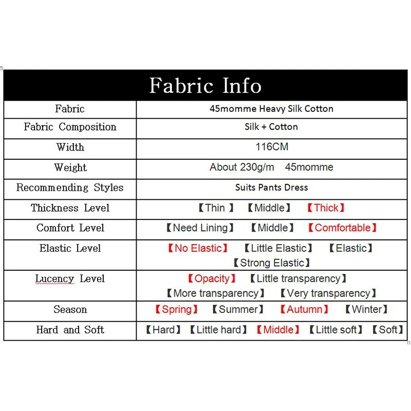 45mm Heavy Silk Cotton Fabric in Pure White Color for Women Pants, Dress Suits, and Sewing Cloth - White Waxberry image 6