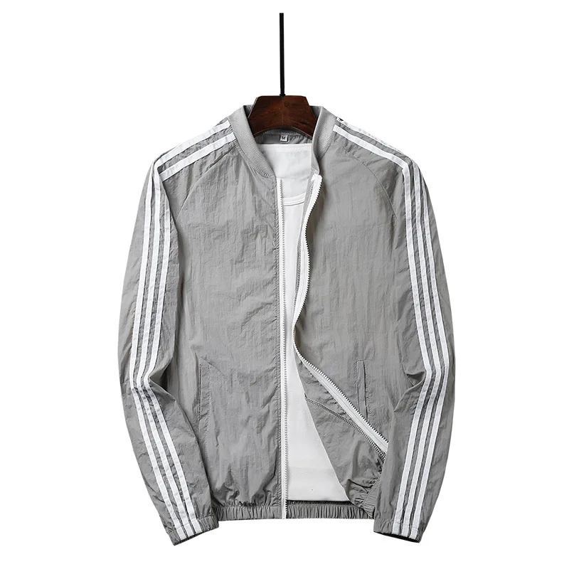 

Prevent bask in clothes logo trench coat ice silk long sleeve guanggu shan lettering