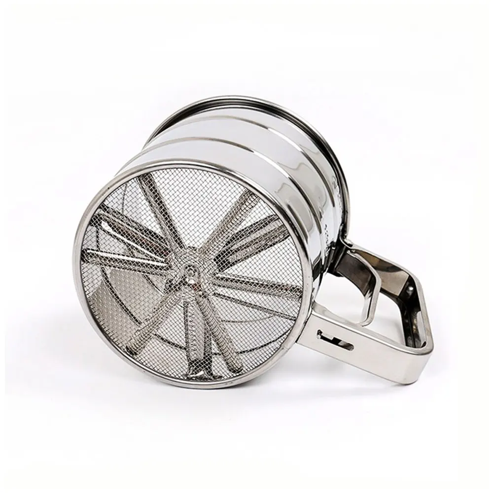 Шейкер для выпечки из нержавеющей стали сито сита муки с измерительной шкалой