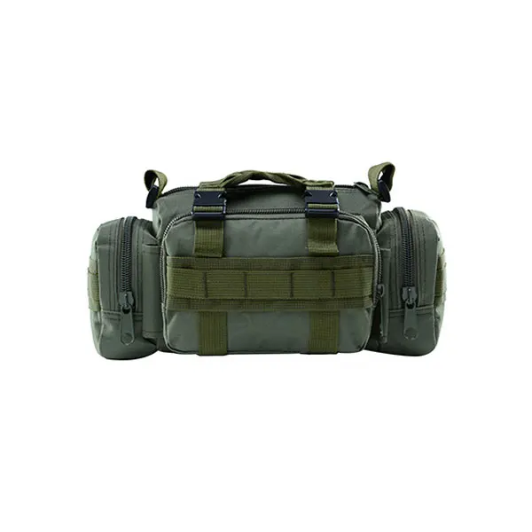 Molle Military Tactical Waist Bag Camping Traveling Hiking Climbing Nylon Shoulder Pack Pouch Outdoor Sports Hunting Gym Bag - Цвет: Army green