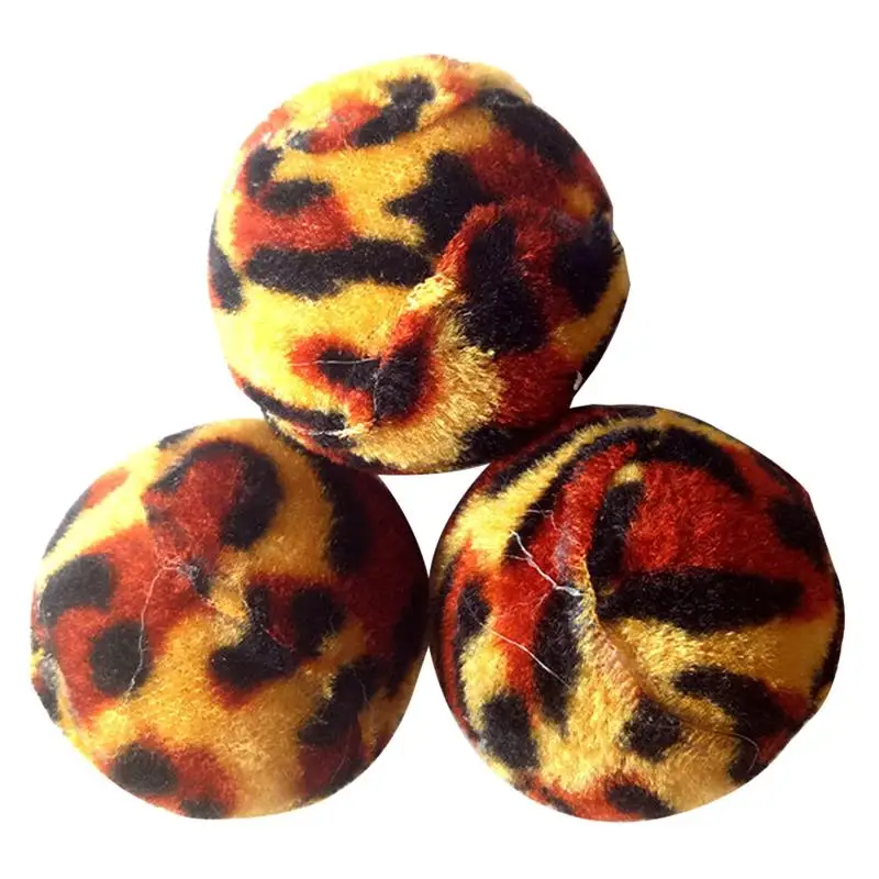 

Cat Ball Plush Pom 5PCS Creative Leopard Print Cat Toy Ball Kitten Playing Toy Interactive Pet Kitten Chewing Gatos Supplies