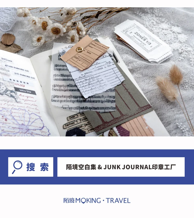 Floriography Junk Journal Bullet Journal Decorative Rubber Stickers Scrapbooking Stick Label Diary Stationery Album Sticker