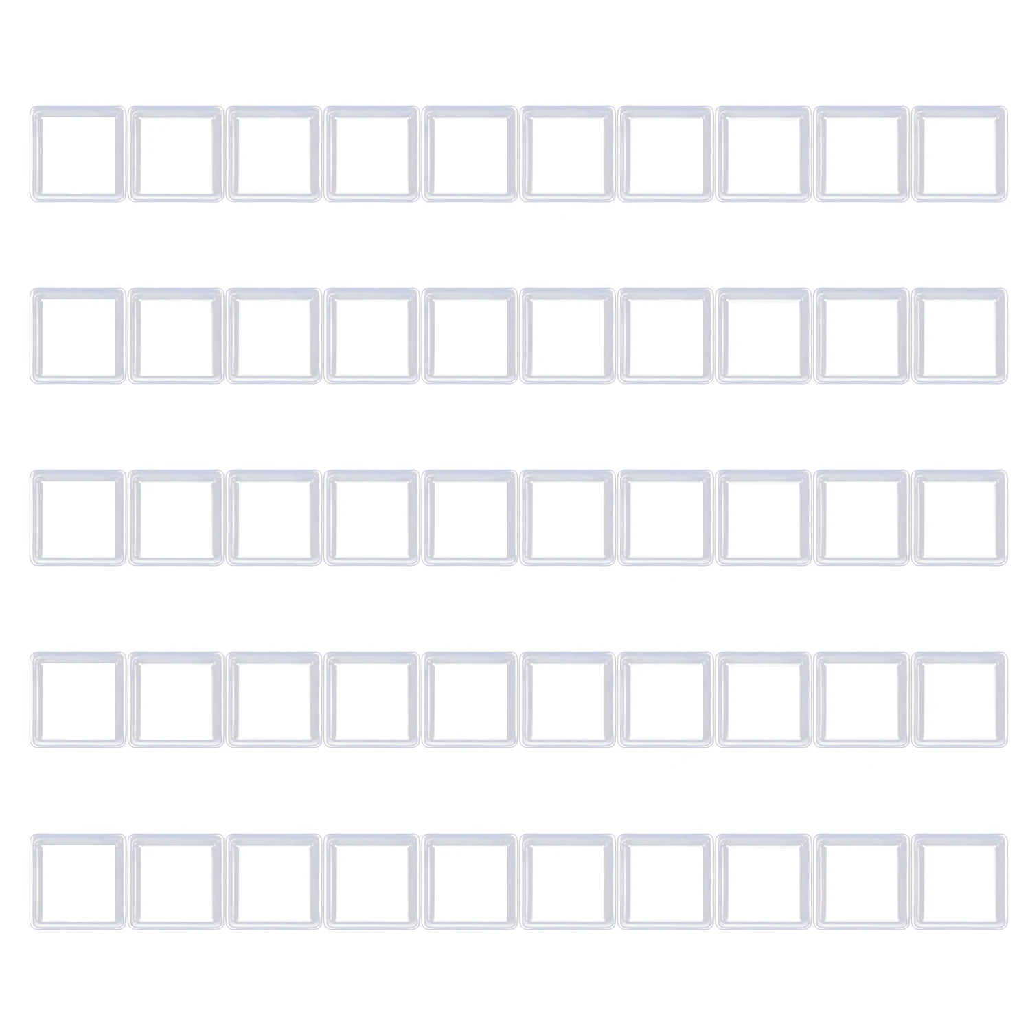 100 шт. 0 5 мл прозрачная пластиковая пустая Акварельная краска половина кастрюли