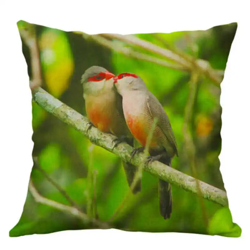 Чехол для дивана с птицей Колибри льняная новая наволочка чехол подушки из